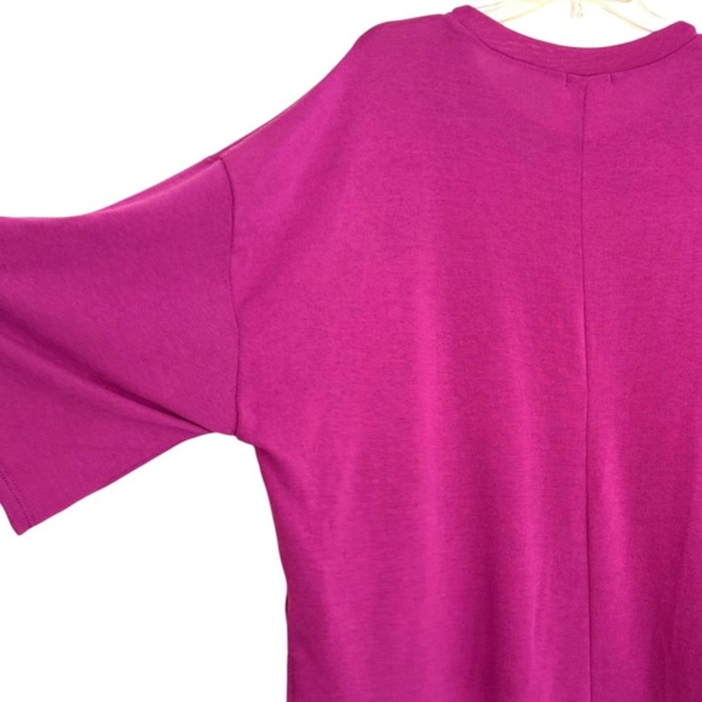 Andree by Unit Magenta Pink Oversized Pocket Top 3/4 Roll Tab Sleeve XL‎ MHS39 - Picture 5 of 8